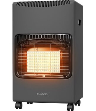 Auronic Auronic Mobiele Gaskachel - Inclusief Gasdrukregelaar en Gasslang - 4100W - Grijs