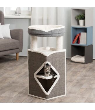 Trixie TRIXIE-Kattentoren-Arma-grijsblauw-en-wit