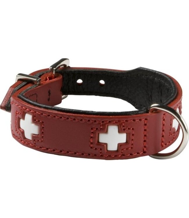 Dog collar Hunter Swiss Red/Black (35-39.5 cm)