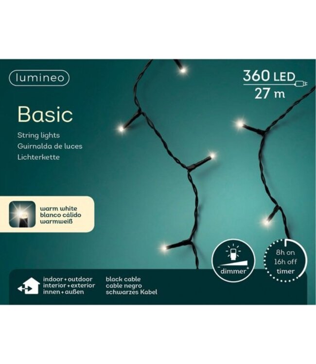 Lumineo Kerstverlichting warm wit buiten 360 lampjes - Boomverlichting