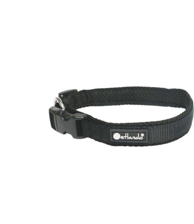 Hondenhalsband Petlando Mesh Collar XXL Zwart 60-65cm