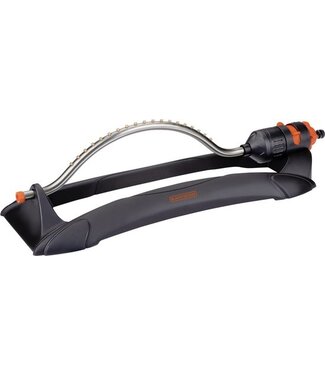 Black+Decker BLACK+DECKER Gazonsproeier - 19 Gaten - 58,5 x 19,5 x 10,5 CM - Zwenkende Tuinsproeier - Zwart/ Oranje