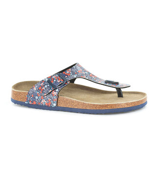 BlackFox BLACKFOX | Blauwe Sandalen - Maat 40 - met Bloemenprint