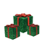 Koopman Koopman - Kerstversiering - Geschenkdozen met Led - 15cm, 20cm, 25cm - Groen