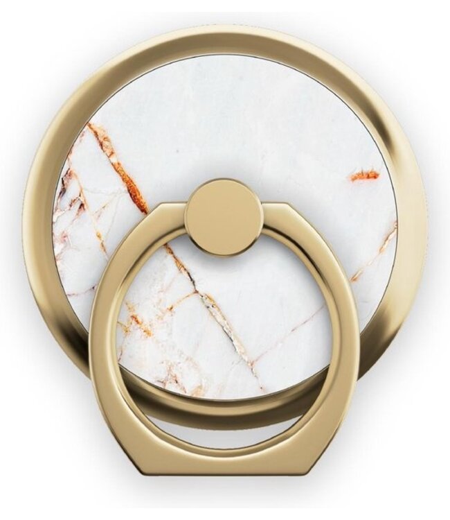 iDeal of Sweden Magnetic Ring Mount - Telefoonring - Carrera Gold Marble