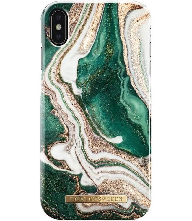 iDeal Of Sweden Backcase Hoesje Golden Jade Marble iPhone XS Max