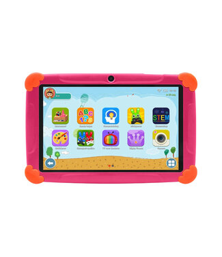 Tenify Tenify Kindertablet - 100% Kidsproof - Hoesje - Roze