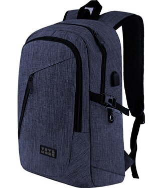 TRVLMORE TRVLMORE Rugzak - 25L - 15,6 inch - Laptop Rugtas - Schooltas - Unisex - Spatwaterdicht - Levenslange Garantie - Blauw