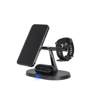 Nuvance Nuvance - 3 in 1 Oplaadstation - voor Apple iPhone en Samsung - Wireless Fast Charger - Draadloze oplader - 15W Snellader