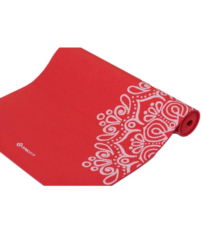 Specifit Yogamat Marrakech Rood - Fitnessmat 170 x 60 cm met Opdruk