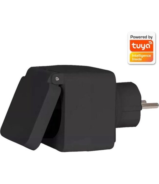 Denver Denver Slimme Stekker - Randaarde - Tijdschakelaar - Smart plug - Indoor & Outdoor - Met app voor iOS en Android - Amazon Alexa - Google Home - TUYA - Waterproof - PLO108