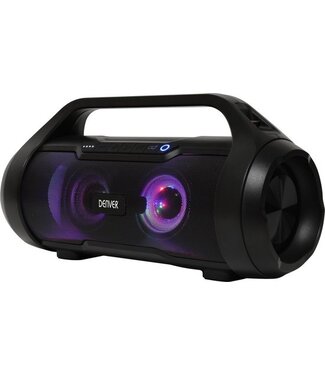 Denver Denver Bluetooth Speaker - LED Verlichting - 190W - IPX5 Waterdicht - Draadloze Speaker - AUX/USB - BTG615 - Zwart