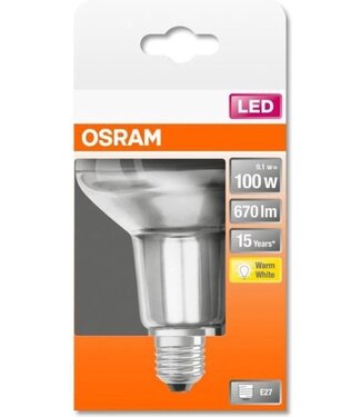 Osram LED Star reflectorlamp R80 9,1W E27 warm wit 36graden 670lm