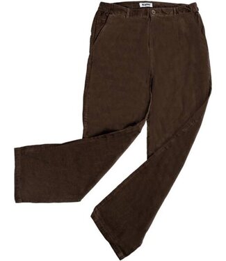 Merkloos Wisent Stretch corduroy broek met elastische taille marineblauw maat 30 (kort)