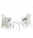 ProGarden ProGarden | Tuinset: Tafel en twee stoelen - 60 x 58 x 89 cm - Wit