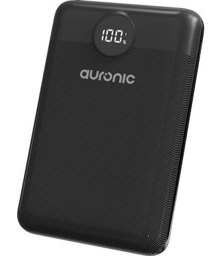 Auronic Auronic Powerbank - Snellader iPhone en Samsung - 20.000 mAh - 22.5W - 3 Oplaadpoorten - Snelladen via USB-A en USB-C - Zwart