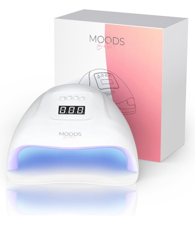 Moods Gellac Moods Gellac Professionele Nagel Lamp - UV Lamp voor Nagels - Nageldroger - Lamp met UV voor Nagels - Bedienbaar met Knoppen - voor Gel Nagellak - Wit