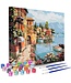 Rubye® Rubye® Schilderen Op Nummer Volwassenen – Italiaanse Kust – Inclusief Verf en Penselen – Canvas Schildersdoek – Kleuren op Nummer – 40x50cm