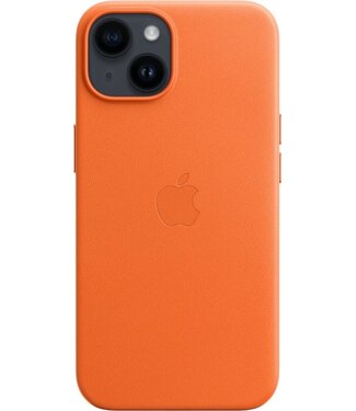 Apple Apple Leren hoesje met MagSafe voor iPhone 14 Plus - Oranje