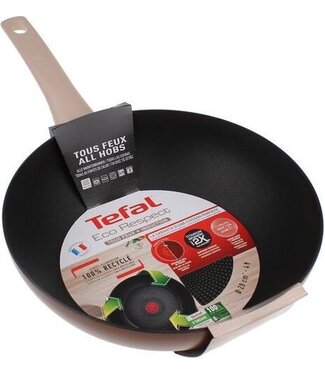 Tefal Tefal Eco-Respect Wokpan - Bruin - Ø 28cm - Inductie