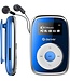 Denver Denver MP3 Speler Incl. Oordopjes - 32GB - Shuffle modus - Kinderen & Volwassenen - Bevestigingsclip - AUX - MicroSD - MPS316 - Blauw