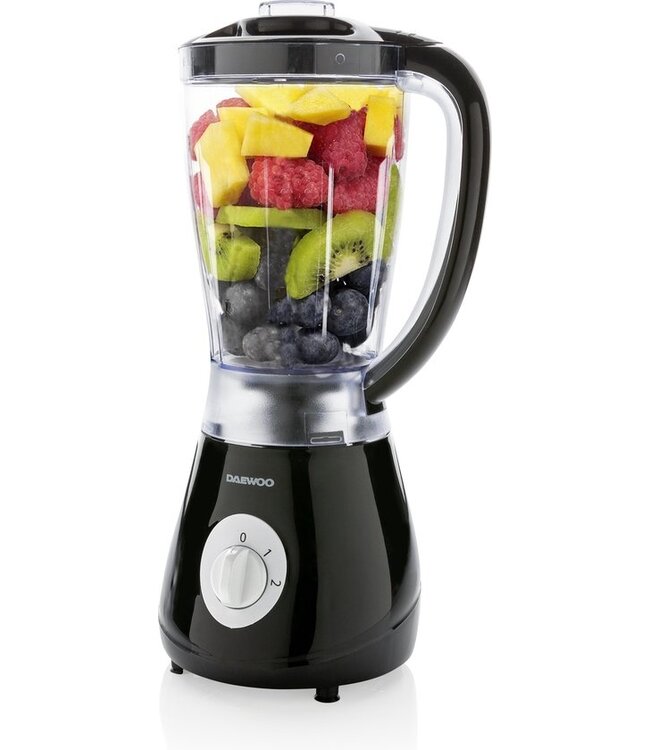 Daewoo Daewoo DKB350BK Blender - 1,25 Liter - RVS messen - Smoothie maker - Zwart