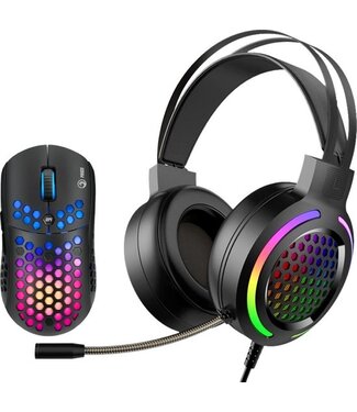 Marvo Marvo MH01 BK, Ambidextrous, Optisch, USB Type-A, 6400 DPI, Zwart