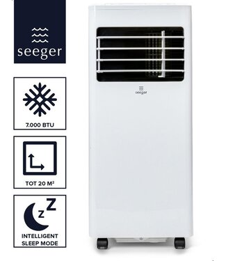 SEEGER SEEGER Mobiele Airco met Luchtontvochtiger - 7000 BTU - Inclusief Installatiekit - SAC7000 - Wit