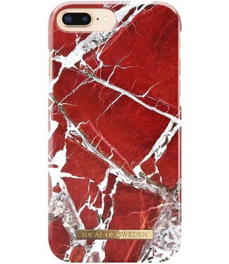 iDeal of Sweden iDeal of Sweden iPhone 8 Plus / 7 Plus Fashion Back Case Scarlet Red Marble