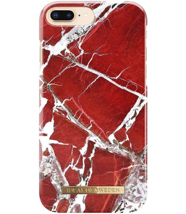 iDeal of Sweden iPhone 8 Plus / 7 Plus Fashion Back Case Scarlet Red Marble