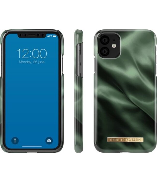 iDeal of Sweden Fashion Case Emerald Satin iPhone 11/XR