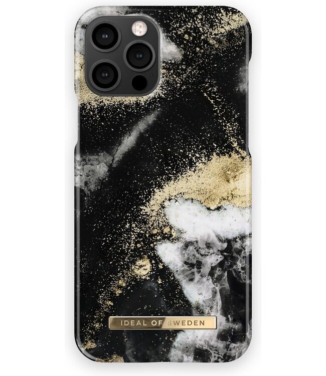 iDeal of Sweden - Apple Iphone 12 Fashion Case 150 - Black Galaxy Marble