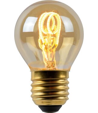 Lucide Lucide G45 - Filament lamp - Ø 4,5 cm - LED Dimb. - E27 - 1x3W 2200K - Amber