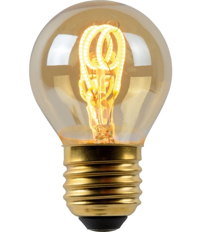 Lucide G45 - Filament lamp - Ø 4,5 cm - LED Dimb. - E27 - 1x3W 2200K - Amber