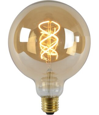 Lucide Lucide G125 - Filament lamp - Ø 12,5 cm - LED - E27 - 1x4,9W 2200K - Amber