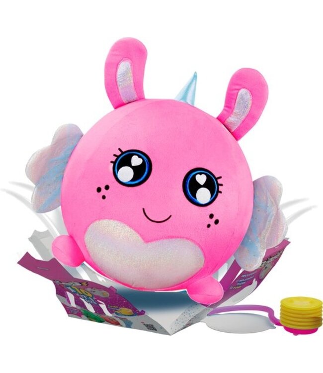 Biggies Rabbit roze - Opblaasbare pluchen Knuffel