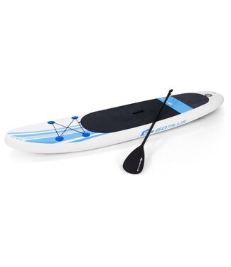 Coast Coast SUP Board - Paddle Board - Opblaasbare Stand Up Surfboard Set - Blauw en Wit - 305 x 76 x 15 cm