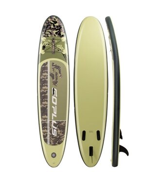 Coast Coast SUP Board - 335 x 76 x 15 cm - Opblaasbare Stand Up Paddle Board - Verbreed Staande SUP met Afneembare Vin - Anti-slip - Dek SUP