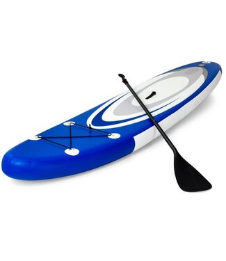 Coast Coast SUP Board - Opblaasbaar Stand Up Paddle Board - Extra Breed Antislip Board - 305 x 75 x 15 cm - Blauw + Wit