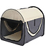 Paws Paws Honden transporttas opvouwbaar grijs/crème maat XL 81 x 56 x 66cm