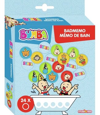 Bumba Bumba bad memo - 24 plaatjes - blijven drijven en kleven aan badrand