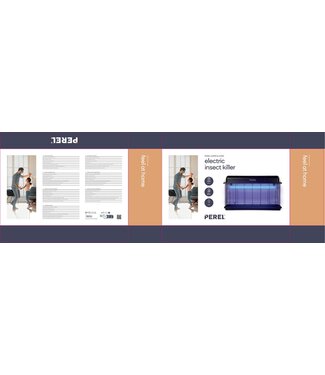 Perel Perel Elektrische insectenverdelger 2 x 15 watt vliegenlamp 100 m2 IPX4