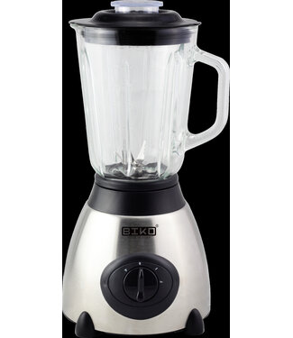 BIKO BIKO Luxe Blender - met Glazen Kan - 1.5L - 800W - RVS