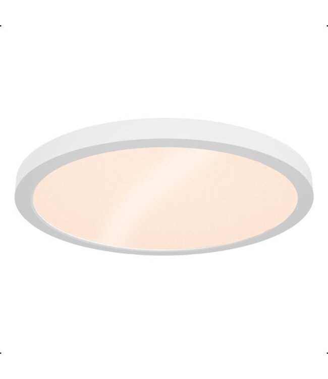 Goliving Plafondlamp – Plafonniere – Led – Extra Dun – Warm Wit Licht – Slaapkamer – Badkamer – Woonkamer – Ø 23cm – Wit
