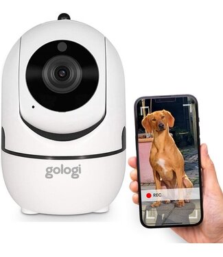 Gologi Gologi huisdiercamera - Hondencamera - Pet camera - Beveiligingscamera - Security camera - Voor alle huisdieren - Met wifi