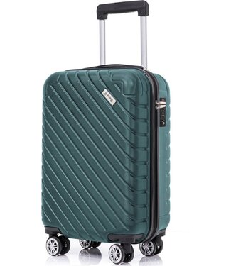 Goliving Goliving Handbagage Koffer met Wielen – Trolley – Lichtgewicht – TSA Slot – Gevoerde Binnenkant – 38 Liter – 55 x 35 x 23 cm – Groen