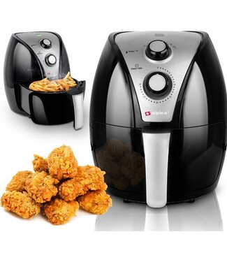 Alpina alpina Airfryer XL - Hetelucht Friteuse 3.2L - 80 tot 200°C - 1500W