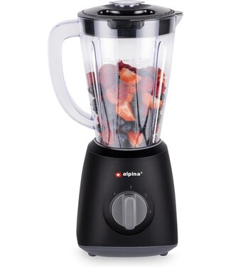 Alpina alpina Blender - 1,5 Liter - 400 Watt - Turbofunctie - Kunststof Kan - Zwart