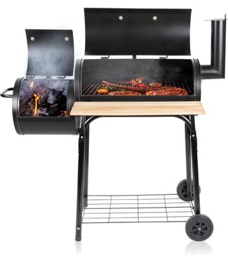 BBQ Collection BBQ collection Smokerbarbecue - BBQ Smoker - met Aparte Smoker - Instelbare Schoorsteen - 104 x 58 x 114 cm