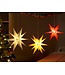 Star-Max Star-Max LED kunststof kerstster 35cm rood
